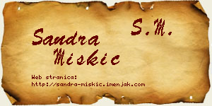 Sandra Miškić vizit kartica